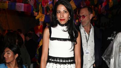 Huma Abedin in Prabal Gurung. Photo / AP