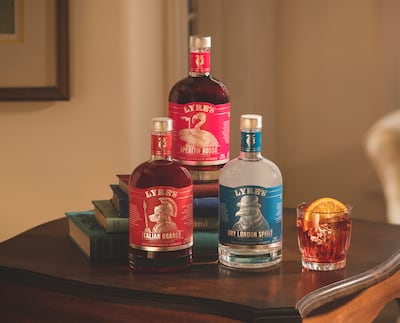 Non-alcoholic negroni from Lyre's