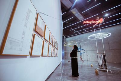 Cao Fei and mono office's 'I want to be the future' looks at technological alternatives in China. Jandri Angelo Aguilar / Courtesy Alserkal Avenue