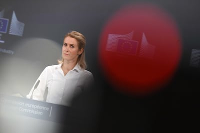 Kaja Kallas, the EU's high representative for foreign affairs, said the bloc will monitor elections in Iraq. AFP