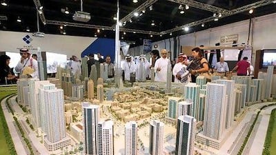 The recently concluded Cityscape has lifted property stocks in the last few days. However Emaar fell x per cent yesterday. Jeffrey E Biteng / The National