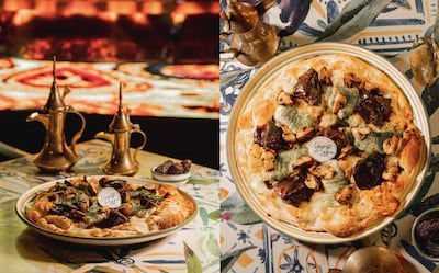 Iftar costs Dh149 at this pizza restaurant. Photo: Naughty Pizza