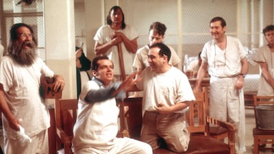 Jack Nicholson in 'One Flew Over The Cuckoo's Nest'. Courtesy United Artists