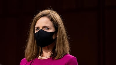 Judge Amy Coney Barrett attends first day of her Senate confirmation hearing to the Supreme Court on Capitol Hill in Washington, DC, USA, 12 October 2020. EPA