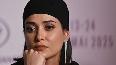 Iranian actress Parinaz Izadyar, star of Woman and Child, at the 78th Cannes Film Festival. AFP