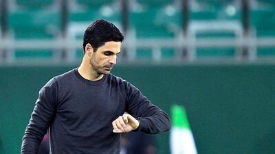 Arsenal manager Mikel Arteta. EPA