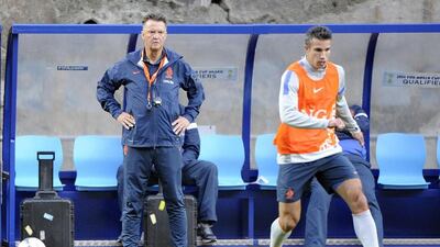 Louis van Gaal has managed the Netherlands, Bayern Munich, Barcelona and Ajax in his career before being named Manchester United manager on Monday May 19, 2014. Pascal Pavani / AFP