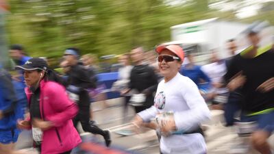 Participants of the 2019 UAE Healthy Kidney 10K Run are seen at Central Park.
