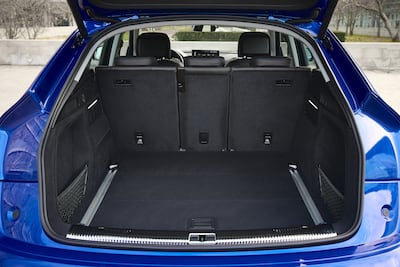 There's a decent amount of space in the luggage compartment of the Q5 Sportback.