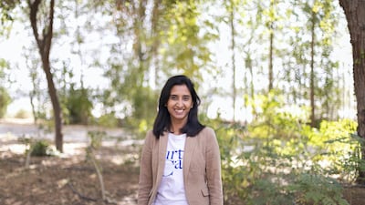 Geetanjali Kaul worked for Jumbo Electronics and BlackBerry before starting TurtleCard, inspired by her son. Reem Mohammed / The National