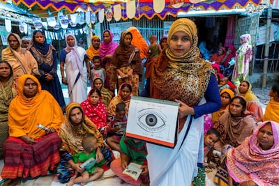 Dr Khair’s initiatives now include training post-natal workers, and going into factories to help restore workers’ sight. Courtesy Fred Hollows Foundation