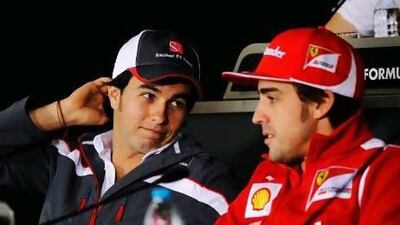 Sauber’s Sergio Perez and Ferrari’s Fernando Alonso did not have much to say about next week’s race in Bahrain during yesterday’s media conference in Shanghai.