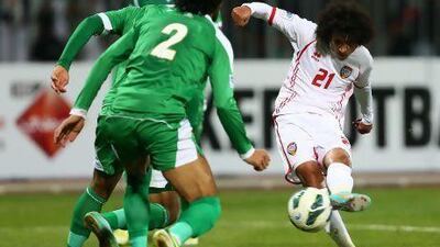 Omar Abdulrahman, right, opened the scoring and earned "man of the match" honours.
