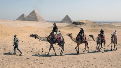 Tourism to the pryamids declined rapidly during the pandemic, but has started to recover.