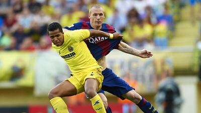 Giovani dos Santos played 37 times in his debut season in 2007/08 at Barcelona but his career never took off at Camp Nou and he moved on. Manuel Alonso / Getty Images