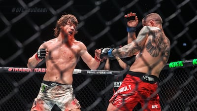 Shara Magomedov, left, defeated Mark-Andre Barriault