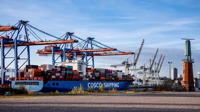 Germany's export-driven economy grew by 0.3 per cent in the third quarter. AFP