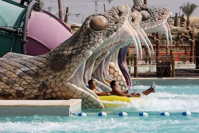 Yas Waterworld is one of two Abu Dhabi theme parks ranked in Tripadvisor's 2023 best of the best lists. Photo: Pawan Singh / The National
