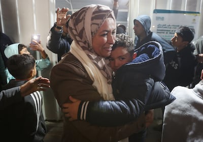 Palestinians coming from Rafah crossing arrive at Nasser Hospital in Khan Younis in the southern Gaza Strip. Reuters