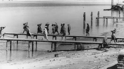 The Cement Wharf in Dubai, 1967.