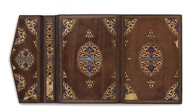 Single-volume Quran, Cairo, Mamluk period (circa 1481-1496), ink, colour and gold on paper. Museum of Turkish and Islamic Arts, Istanbul. Courtesy Smithsonian Institution.