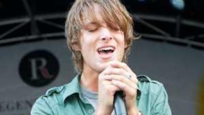 Scottish popster Paolo Nutini is making his first trip to the Middle East