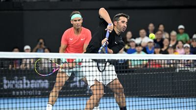 Rafael Nadal said he has realistic expectations as he he makes a comeback after a year away from the court due to injury. EPA