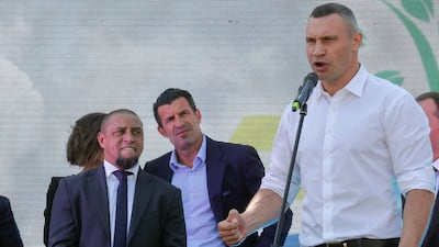 Klitschko has said his countrymen and women will fight for their future, if Russia invades. . EPA