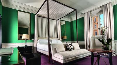 A master room at JK Place Roma Hotel. Courtesy:JK Place Roma Hotel