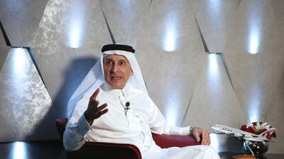 Akbar Al Baker, chief executive of Qatar Airways, said that European rivals ‘don’t want competition because the competition is with higher quality than the product they have’. Christopher Pike / The National