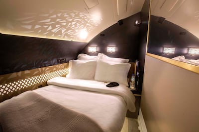 Neistat enjoyed the "proper, proper bed" on Etihad's The Residence. Courtesy Etihad