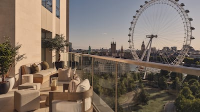 The view from the balcony