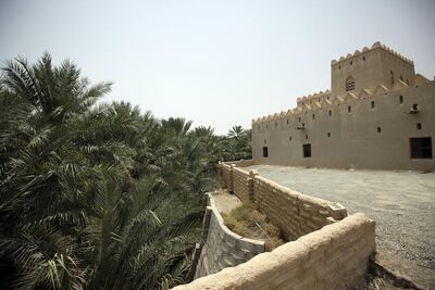 Al Ain Oasis, which is thought to contain about 150,000 date palms, as well as other fruit-bearing trees, including fig, orange, banana and mango. Sammy Dallal / The National