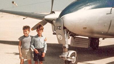 Etihad's legacy of a nation invites travellers to share their UAE memories. Michael Stokes remembers visiting Abu Dhabi with his father as a seven-year-old. Courtesy Etihad