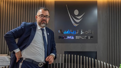 Fouad Darwish, CEO & Managing Director of Palms Sports. Vidhyaa Chandrmohan for The National