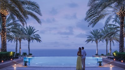 The serene infinity pool overlooks the ocean.