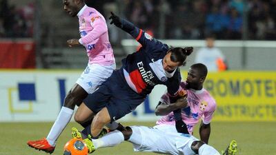 With a 2-0 loss to Evian, PSG's 15-match unbeaten run in Ligue 1 was snapped on Wednesday. Jean-Pierre Clatot / AFP