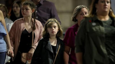 Police escort members of the public from the Manchester Arena on May 23, 2017 after an explosion in the arena's foyer. Christopher Furlong/Getty Images