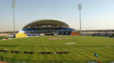 The Abu Dhabi Cricket and Sports Hub at Zayed Cricket Stadium will host trials for 300 prospects. AFP