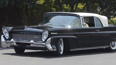 Harvey and Marie Bane roll into the parking lot of the Chattanooga Choo Choo in a 1958 Continental Mark III as they and other enthusiasts gather for the Eastern National Meet of the Lincoln and Continental Owners Club in Chattanooga, Tenn. Chattanooga Times Free Press, John Rawlston / AP Photo