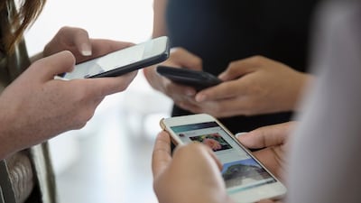 A study found students in the UAE are spending almost the equivalent of a working day online. Getty Images