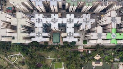 A residential estate in Hong Kong.