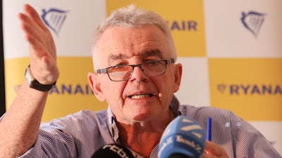 Ryanair chief executive Michael O'Leary says the airline is 85 per cent unhedged against higher oil prices next year. EPA
