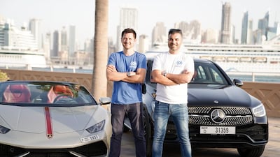 Carasti’s co-founders Michael Menary, left, and Claudio Esposito Aiardo, aim to expand their business to the wider GCC market. Courtesy Carasti