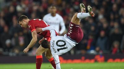 James Milner - 6: The 35-year-old had a six-minute runout against his former club after replacing Thiago. He made his presence felt with some strong challenges. AFP