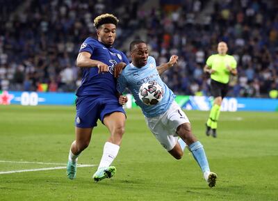 Reece James and Raheem Sterling have been involved in numerous direct duels in matches between Chelsea and Manchester City. PA