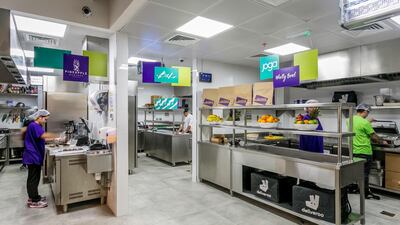 Deliveroo Editions purpose-built six kitchens. Courtesy Deliveroo