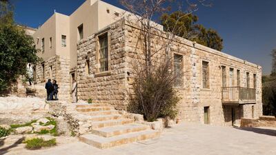 The main building at Darat al-Funun in Amman, Jordan, designed by Jordanian architect Ammar Khammash. Alamy