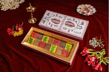 Vego's Mahjong Mithai gift box. Photo: Vego