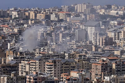 The aftermath of Israeli strikes on the southern suburbs of Beirut, Lebanon. Reuters